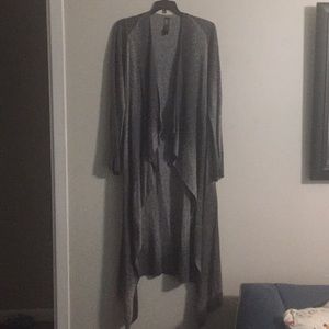 Long Cardigan mixed shades of gray.44" long
